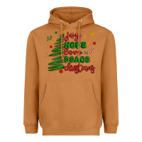 Meerkat joy hope love peace christmas Heavyweight Hoodie - MaliasSmallBusiness