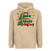 Mushroom joy hope love peace christmas Heavyweight Hoodie - MaliasSmallBusiness