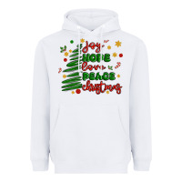 White joy hope love peace christmas Heavyweight Hoodie - MaliasSmallBusiness