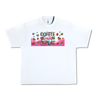 White coffee teach repeat teacher libbey glass Urban Heavy Tee - HRA Design Shop