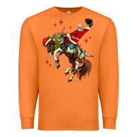 Carrot christmas cowboy santa Premium Sweatshirt - MaliasSmallBusiness