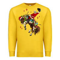 Lemon christmas cowboy santa Premium Sweatshirt - MaliasSmallBusiness