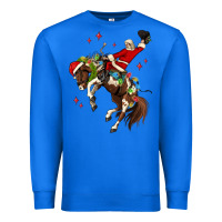 True Royal christmas cowboy santa Premium Sweatshirt - MaliasSmallBusiness