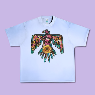 Pinky Western Sunflower Thunderbird Urban Heavy Tee Designed By Barkaloodesign