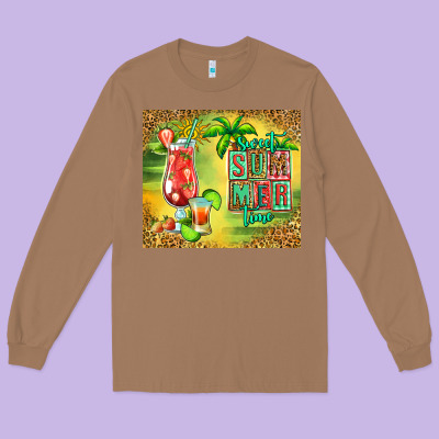 Sweet Summer Time Margarita Long Sleeve Tee Designed By Jasminsmagicworld
