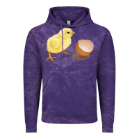 Cloud Purple chick with egg Vintage Hoodie - RanaPortraitStore