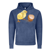 Vintage Denim chick with egg Vintage Hoodie - RanaPortraitStore