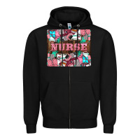 Black Nurse Zipper Hoodie - LillyAllenDesigns
