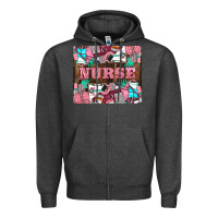Charcoal Heather Nurse Zipper Hoodie - LillyAllenDesigns