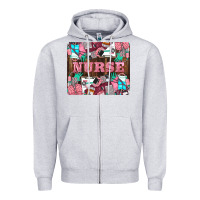 Heather Grey Nurse Zipper Hoodie - LillyAllenDesigns