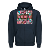 Navy Nurse Zipper Hoodie - LillyAllenDesigns
