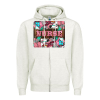 Oatmeal Heather Nurse Zipper Hoodie - LillyAllenDesigns