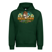 Forest Green Small town Easter Day Urban Hoodie - NancyCooperArtShop