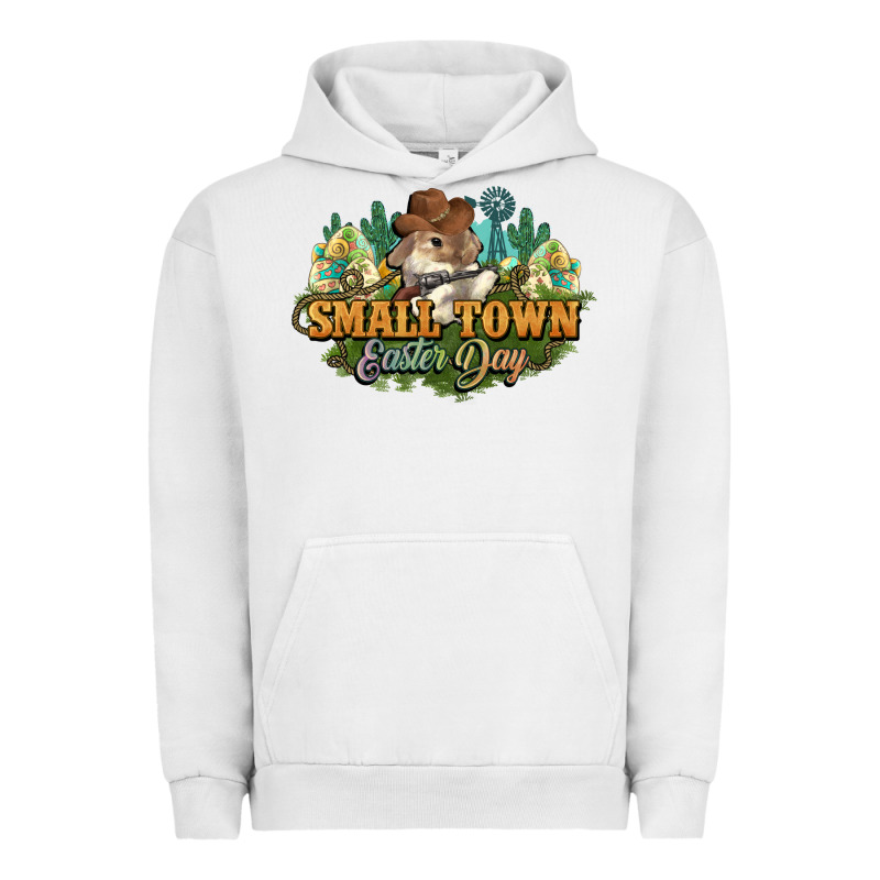 Small Town Easter Day Urban Hoodie by NancyCooperArtShop | Teevron