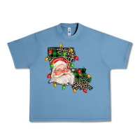 Pebble Blue Louisiana map christmas santa Urban Heavy Tee - FaDigitalArtStudio