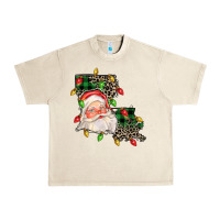 Sandshell Louisiana map christmas santa Urban Heavy Tee - FaDigitalArtStudio