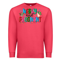 Cardinal merry and pregnant Premium Sweatshirt - MaliasSmallBusiness