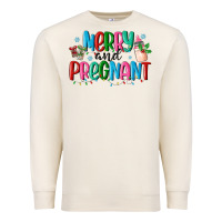 Sandshell merry and pregnant Premium Sweatshirt - MaliasSmallBusiness