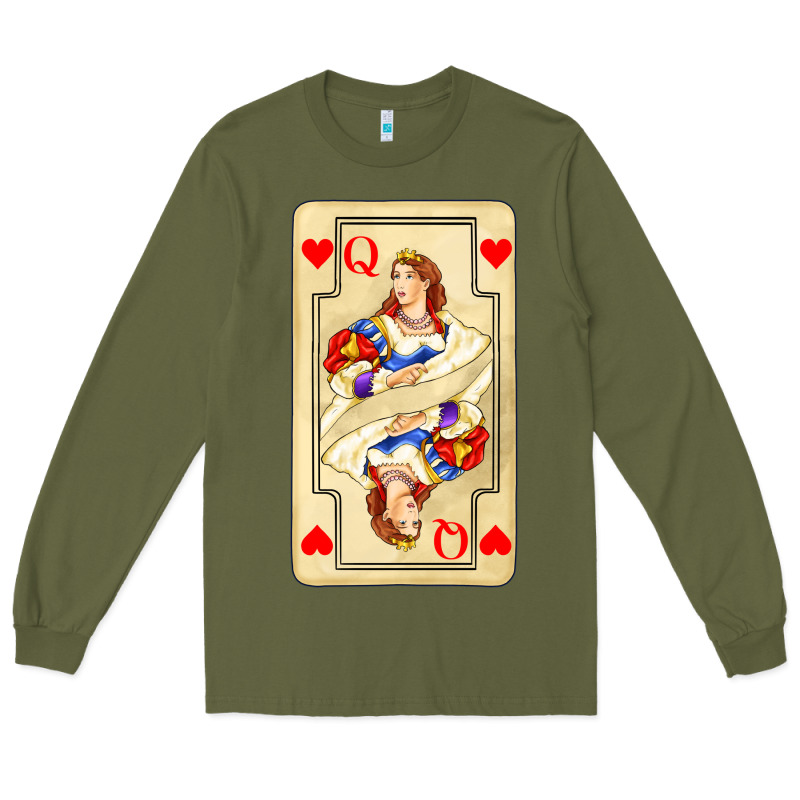 Love Playing Cards Queen Long Sleeve Tee by AdoDesignShop | Teevron