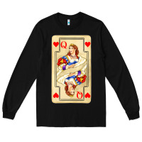 Black love playing cards queen Long Sleeve Tee - AdoDesignShop