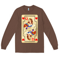 Chestnut love playing cards queen Long Sleeve Tee - AdoDesignShop