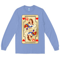Colony Blue love playing cards queen Long Sleeve Tee - AdoDesignShop