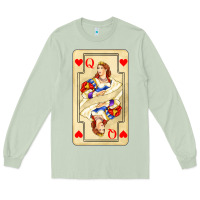 Matcha love playing cards queen Long Sleeve Tee - AdoDesignShop