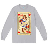 Moon Dust love playing cards queen Long Sleeve Tee - AdoDesignShop