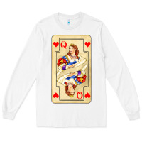 White love playing cards queen Long Sleeve Tee - AdoDesignShop