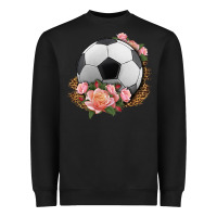Black western soccer with roses Heavyweight Sweatshirt - HRA Design Shop