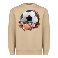 Mushroom western soccer with roses Heavyweight Sweatshirt - HRA Design Shop