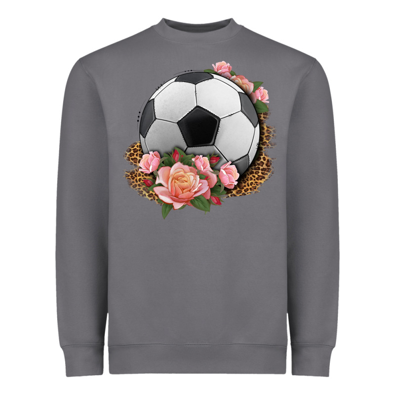 Western Soccer With Roses Heavyweight Sweatshirt by HRA Design Shop | Teevron