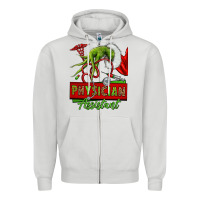 Dove Grey christmas character hand physician assistant Zipper Hoodie - NancyCooperArtShop