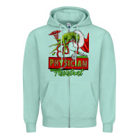 Seafoam christmas character hand physician assistant Zipper Hoodie - NancyCooperArtShop