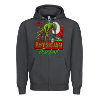 Smoke christmas character hand physician assistant Zipper Hoodie - NancyCooperArtShop