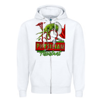 White christmas character hand physician assistant Zipper Hoodie - NancyCooperArtShop