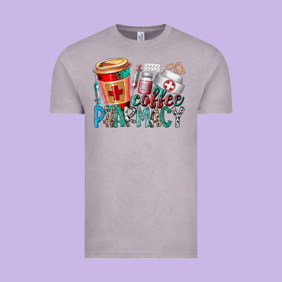 Coffee Pharmacy Vintage Tee Designed By Racoondesign