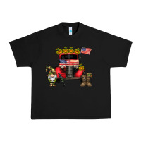 Black america soldier truck Urban Heavy Tee - CowhideDigitalArt