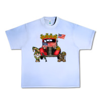 Grape Ice america soldier truck Urban Heavy Tee - CowhideDigitalArt