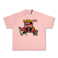 Salmon america soldier truck Urban Heavy Tee - CowhideDigitalArt