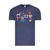 Vintage Denim 4th of july coffee cups Vintage Tee - AdoDesignShop