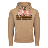 Vintage Coffee barn pigs Vintage Hoodie - RanaPortraitStore