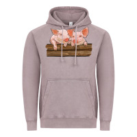 Vintage Zinc barn pigs Vintage Hoodie - RanaPortraitStore