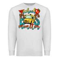 Oatmeal Heather school bus monitor Premium Sweatshirt - NancyCooperArtShop
