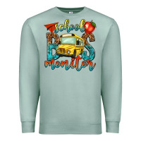 Seafoam school bus monitor Premium Sweatshirt - NancyCooperArtShop