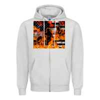 Dove Grey firefighter thin red lin Zipper Hoodie - LillyAllenDesigns