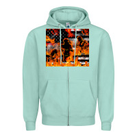 Seafoam firefighter thin red lin Zipper Hoodie - LillyAllenDesigns