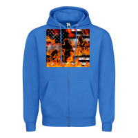 True Royal firefighter thin red lin Zipper Hoodie - LillyAllenDesigns