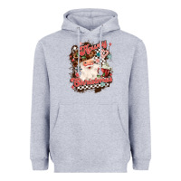 Heather Grey western howdy christmas Heavyweight Hoodie - MaliasSmallBusiness