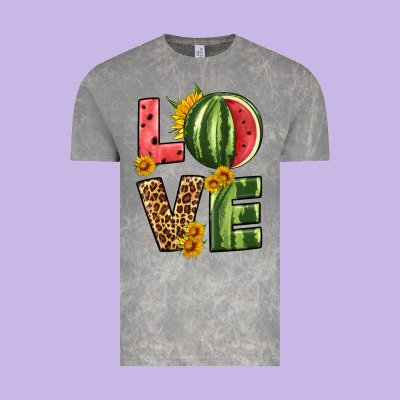 Love Watermelon Vintage Tee Designed By Hra Design Shop